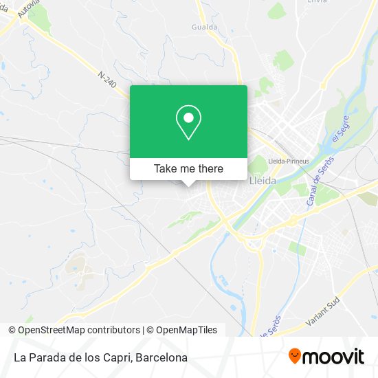La Parada de los Capri map