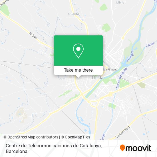 Centre de Telecomunicaciones de Catalunya map