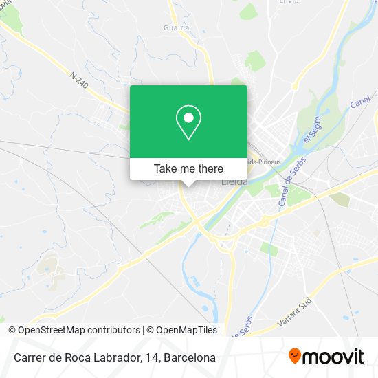 Carrer de Roca Labrador, 14 map
