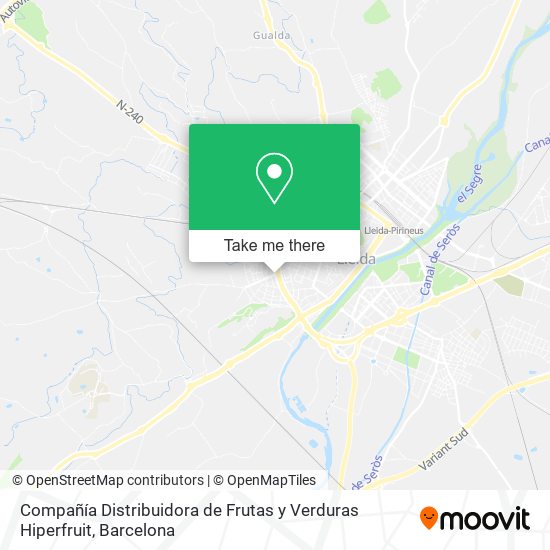 Compañía Distribuidora de Frutas y Verduras Hiperfruit map
