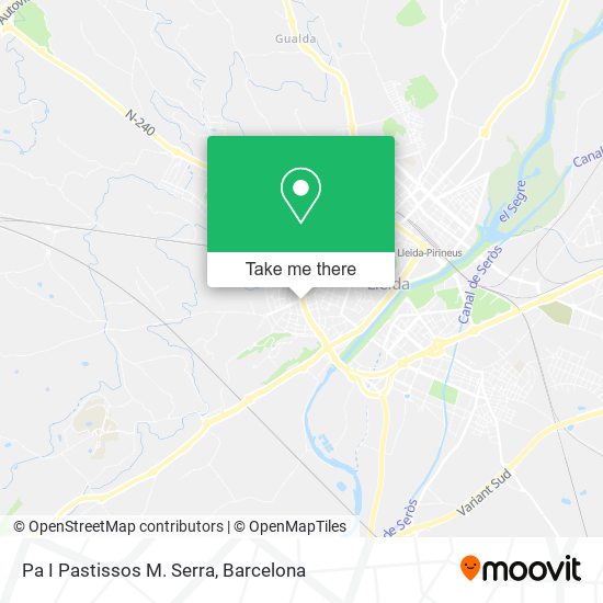 Pa I Pastissos M. Serra map