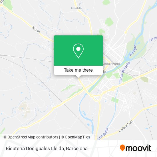 Bisutería Dosiguales Lleida map