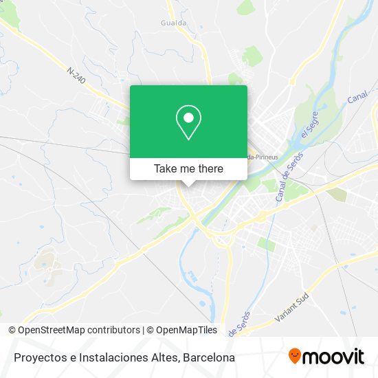 Proyectos e Instalaciones Altes map