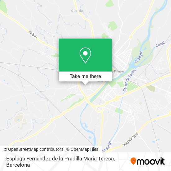 Espluga Fernández de la Pradilla Maria Teresa map