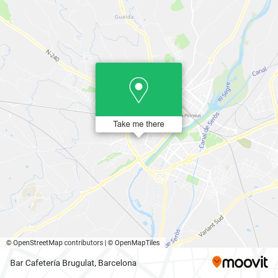 Bar Cafetería Brugulat map