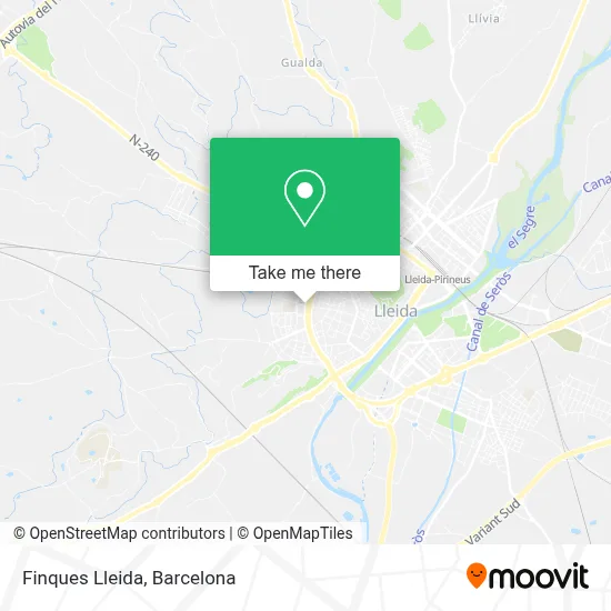 Finques Lleida map