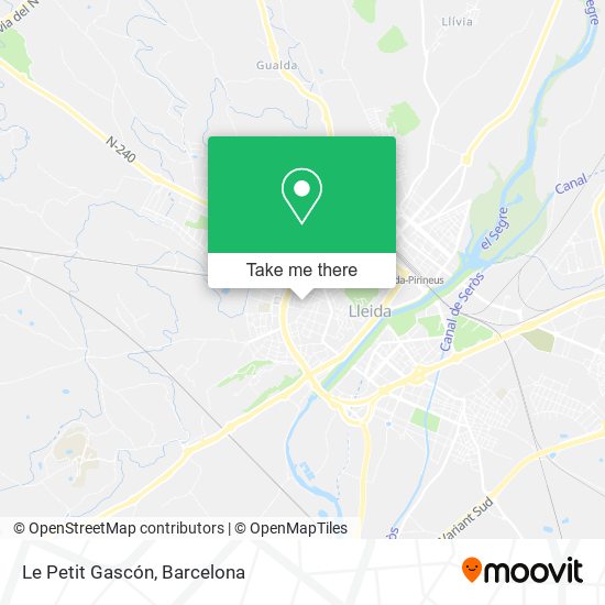 Le Petit Gascón map
