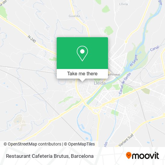 Restaurant Cafetería Brutus map
