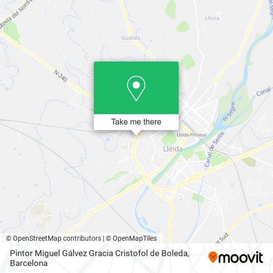Pintor Miguel Gálvez Gracia Cristofol de Boleda map