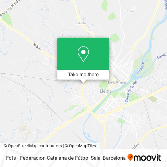 Fcfs - Federacion Catalana de Fútbol Sala map