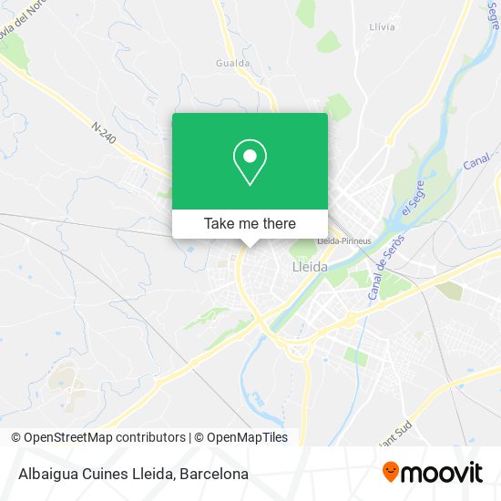 Albaigua Cuines Lleida map