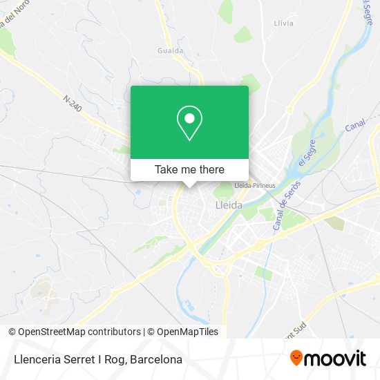 Llenceria Serret I Rog map