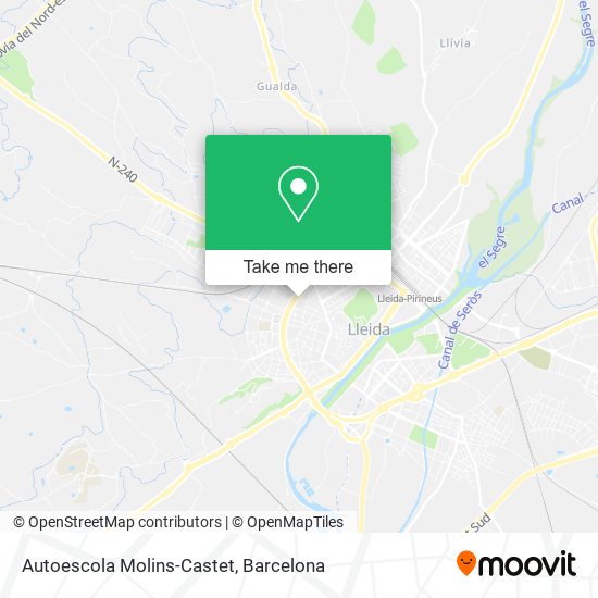 Autoescola Molins-Castet map