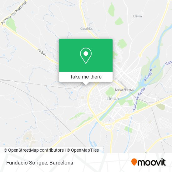 Fundacio Sorigué map