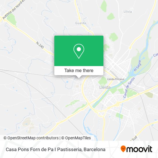 Casa Pons Forn de Pa I Pastisseria map