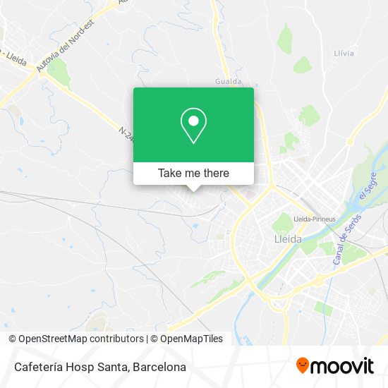 Cafetería Hosp Santa map