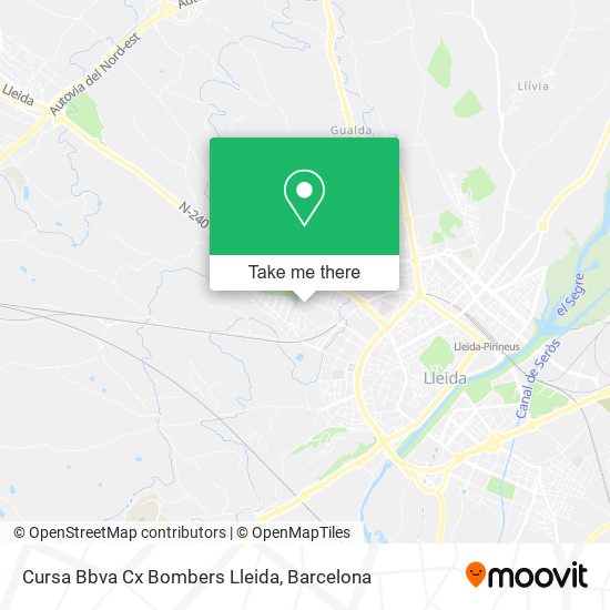 Cursa Bbva Cx Bombers Lleida map