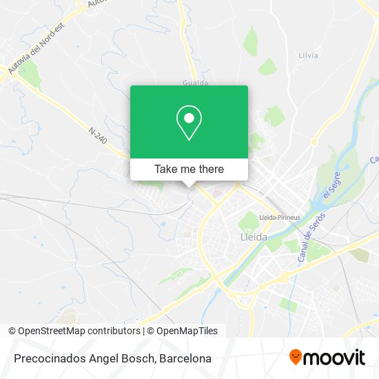 Precocinados Angel Bosch map