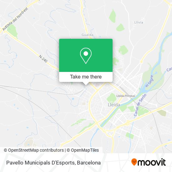 Pavello Municipals D'Esports map