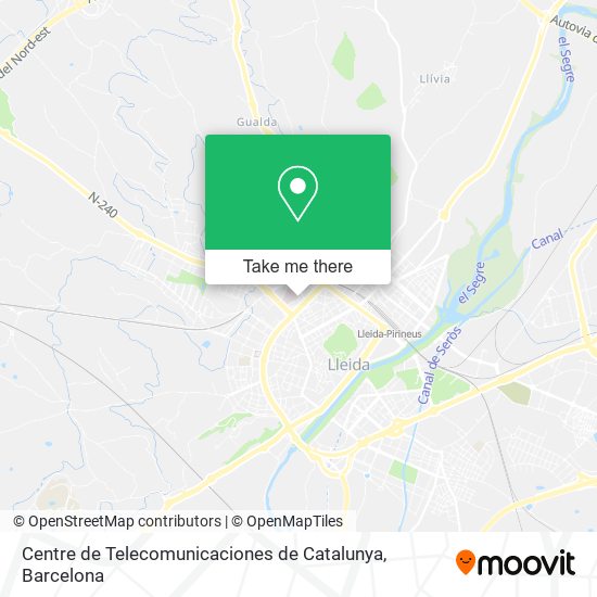 Centre de Telecomunicaciones de Catalunya map