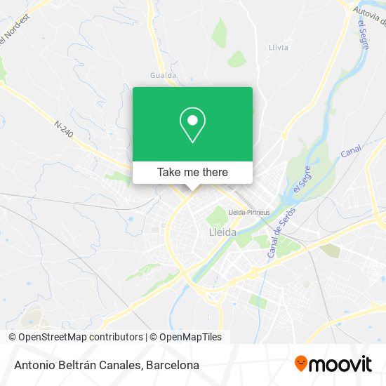 Antonio Beltrán Canales map