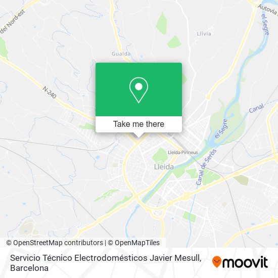 Servicio Técnico Electrodomésticos Javier Mesull map