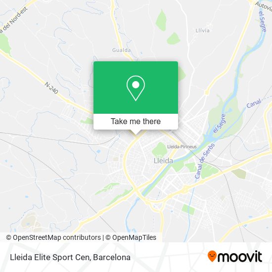 Lleida Elite Sport Cen map
