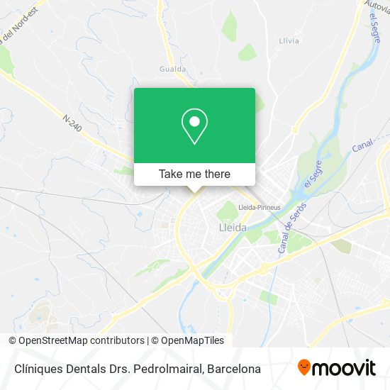 Clíniques Dentals Drs. Pedrolmairal map