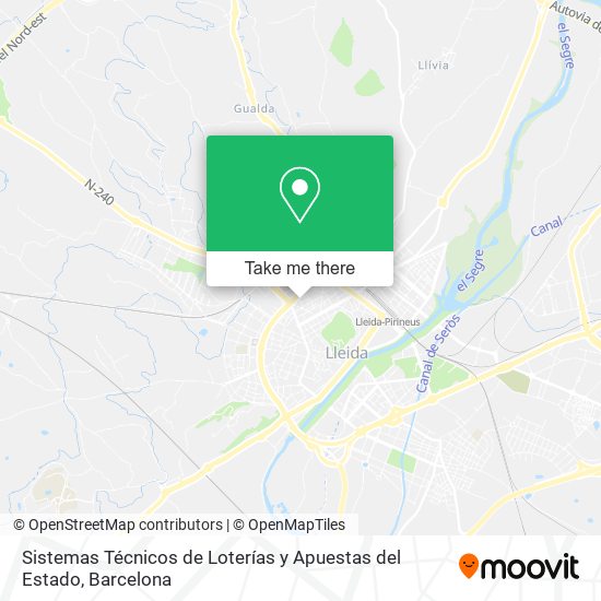 Sistemas Técnicos de Loterías y Apuestas del Estado map