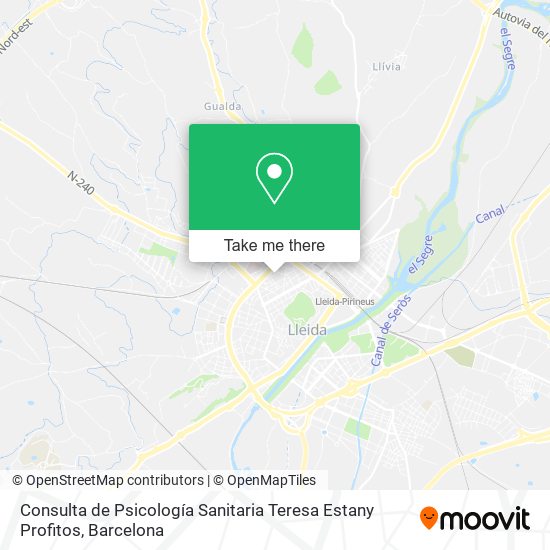 Consulta de Psicología Sanitaria Teresa Estany Profitos map