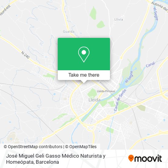José Miguel Geli Gasso Médico Naturista y Homeópata map
