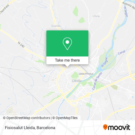 Fisiosalut Lleida map