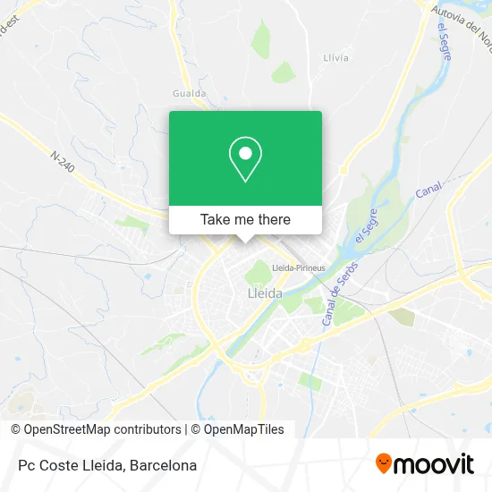 Pc Coste Lleida map