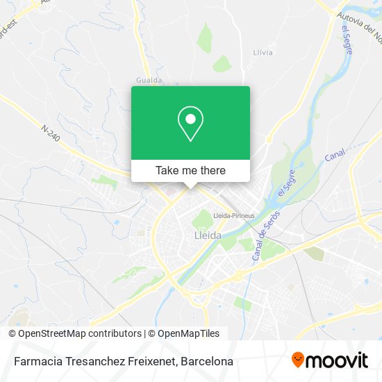 Farmacia Tresanchez Freixenet map