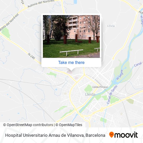 Hospital Universitario Arnau de Vilanova map