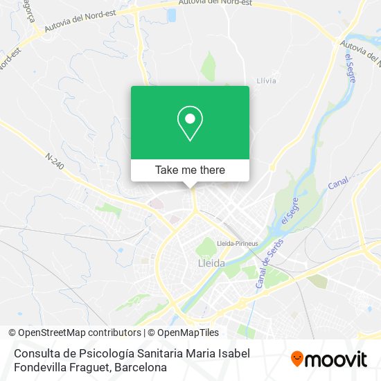 Consulta de Psicología Sanitaria Maria Isabel Fondevilla Fraguet map