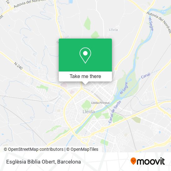 Esglèsia Biblia Obert map