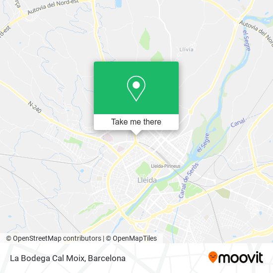 La Bodega Cal Moix map