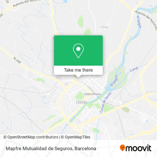 Mapfre Mutualidad de Seguros map