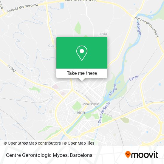 Centre Gerontologic Myces map