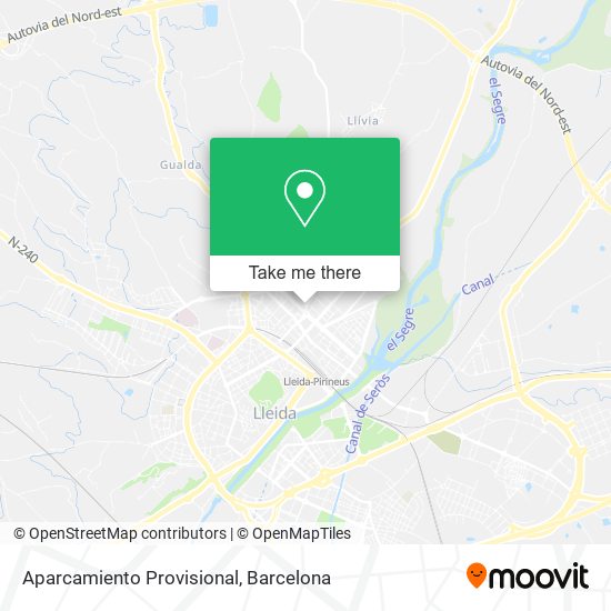 Aparcamiento Provisional map