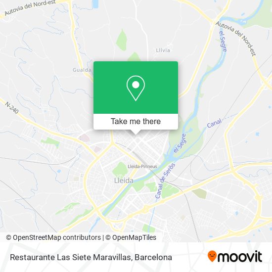 Restaurante Las Siete Maravillas map