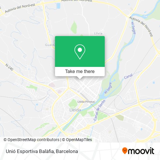 Unió Esportiva Balàfia map