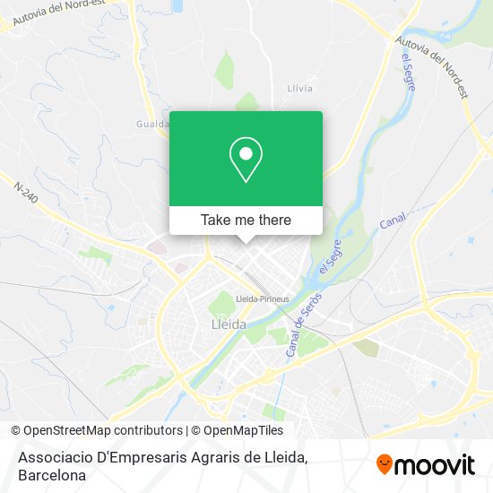 Associacio D'Empresaris Agraris de Lleida map