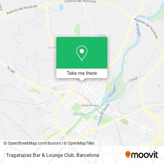 Tragatapas Bar & Lounge Club map