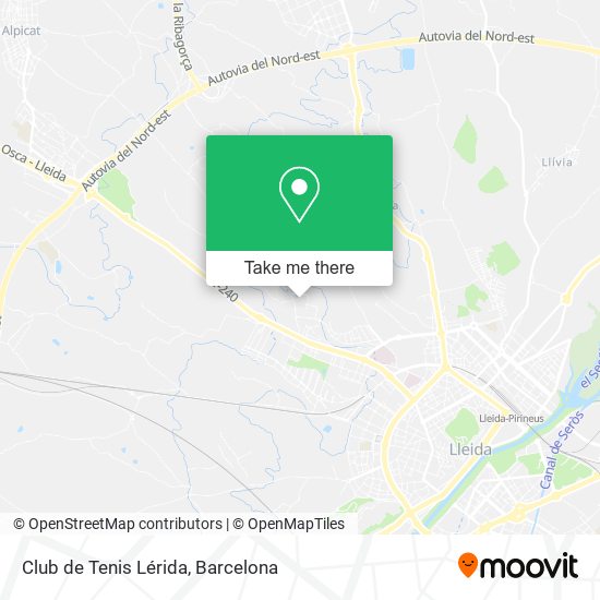 Club de Tenis Lérida map