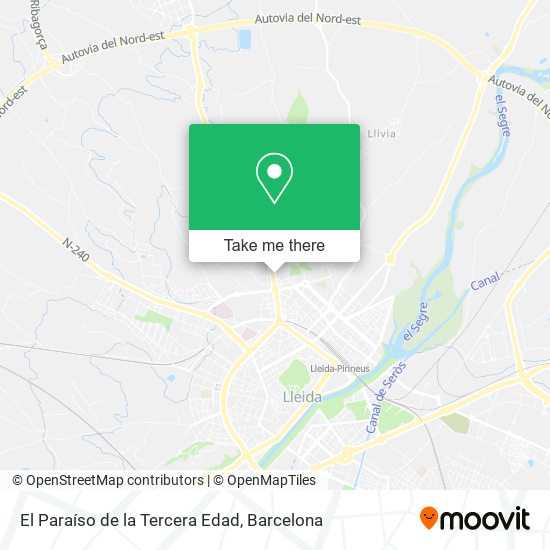 El Paraíso de la Tercera Edad map