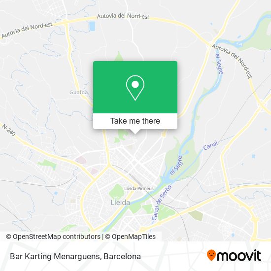 Bar Karting Menarguens map
