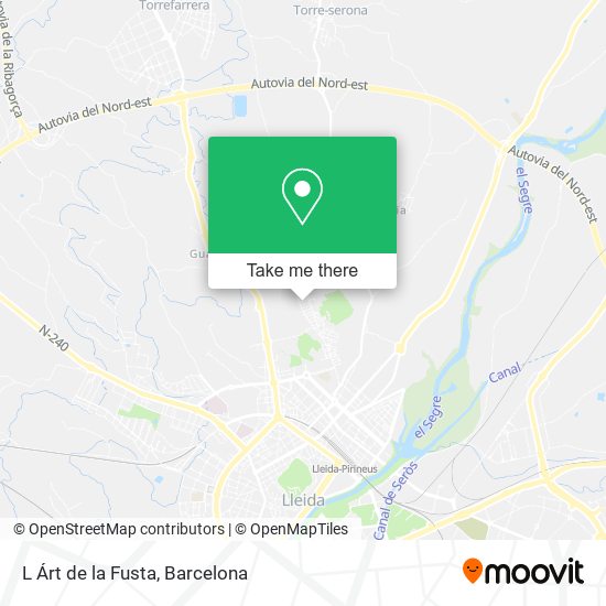L Árt de la Fusta map