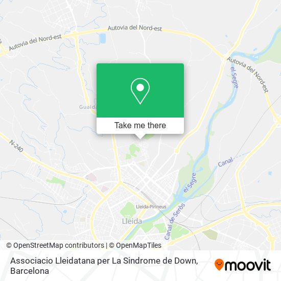 Associacio Lleidatana per La Sindrome de Down map